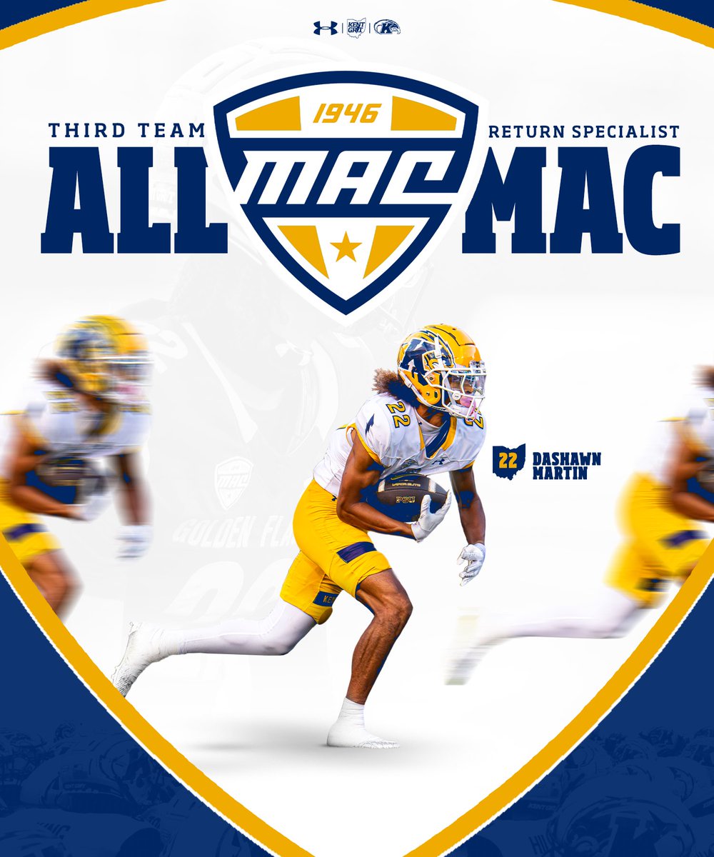 All-MAC 3rd Team Selection 
❗️DaShawn Martin❗️

#KentGRIT⚡️| #ALLIN