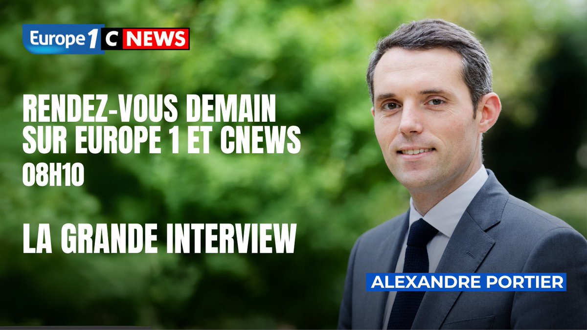 Ce vendredi 6 décembre à 8h10, je serai en direct sur CNEWS et Europe 1 pour La Grande Interview. <a href="/CNEWS/">CNEWS</a> <a href="/Europe1/">Europe 1</a> 
#lagrandeitw <a href="/gouvernementFR/">Gouvernement</a>