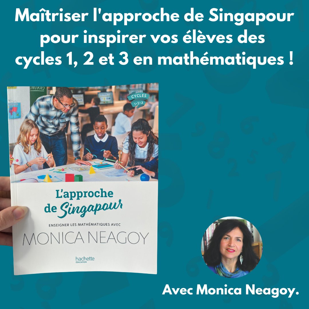 Hachette Education (@hachetteeduc) on Twitter photo <a href="/MonicaNeagoy/">Monica Neagoy</a>, didacticienne des mathématiques, auteure de référence et experte internationale de l’approche de Singapour, décrit dans cet ouvrage les exigences de Singapour en matière de programmes et d’enseignement.
Découvrir un extrait : brnw.ch/21wPdwT <a href="/MonicaNeagoy/">Monica Neagoy</a>, didacticienne des mathématiques, auteure de référence et experte internationale de l’approche de Singapour, décrit dans cet ouvrage les exigences de Singapour en matière de programmes et d’enseignement.
Découvrir un extrait : brnw.ch/21wPdwT