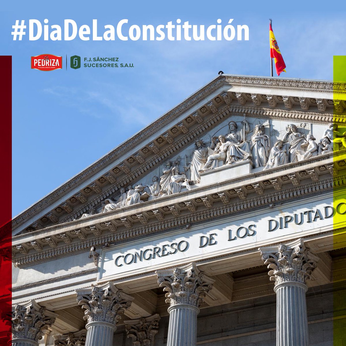 En Aceites La Pedriza queremos desear a todos un Feliz #diadelaconstitucion🇪🇸!...💪

Conoce más sobre nosotros y nuestros productos en:
▶️aceiteslapedriza.com
#aove #Aceitedeoliva #aceitunas #fjsanchez