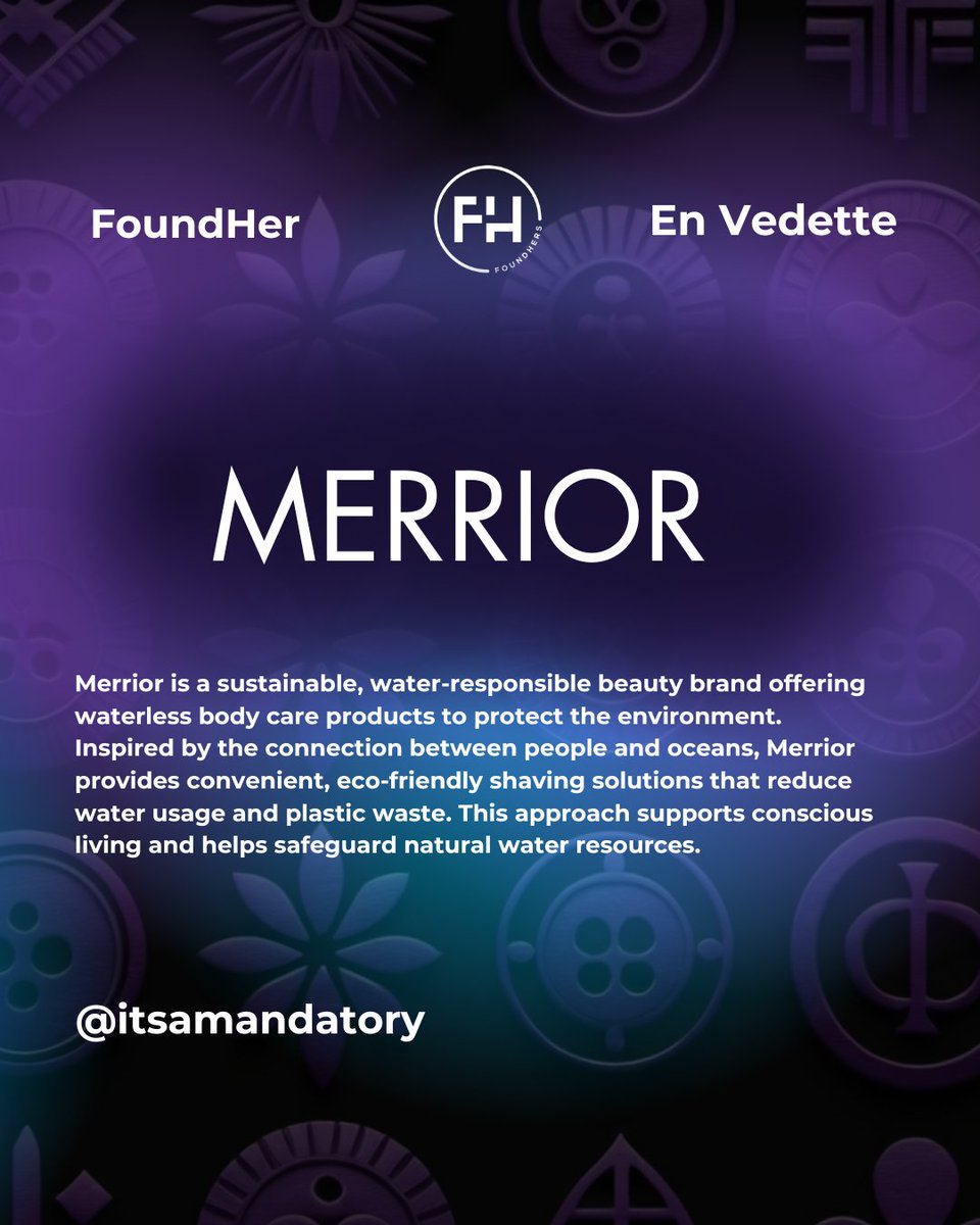 Merrior is a sustainable beauty brand offering waterless body care to protect the environment. Inspired by people and oceans, they provide eco-friendly shaving solutions that cut water use and plastic waste, promoting conscious living and safeguarding natural resources.