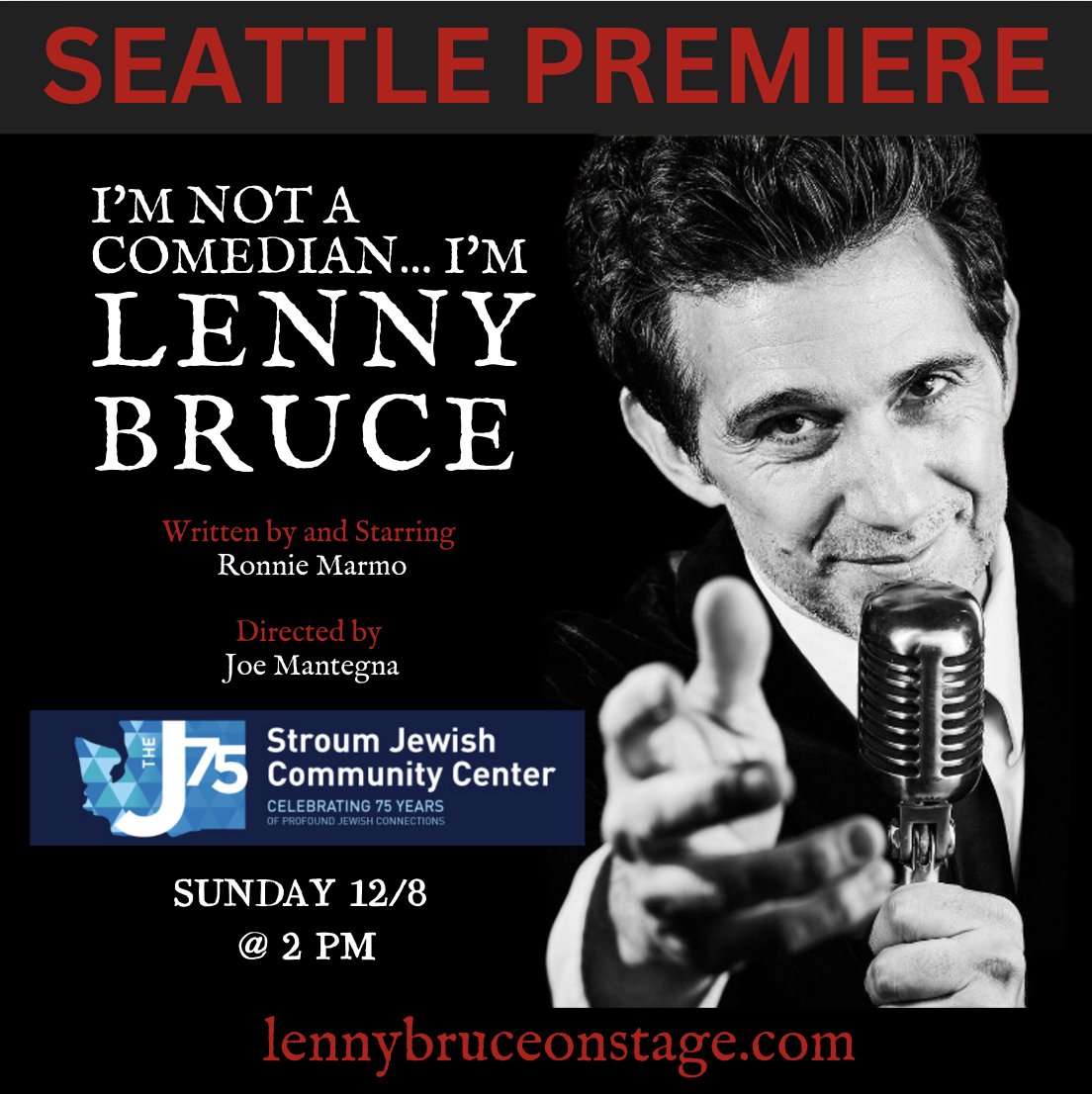 I'm Not A Comedian... I'm Lenny Bruce tweet media