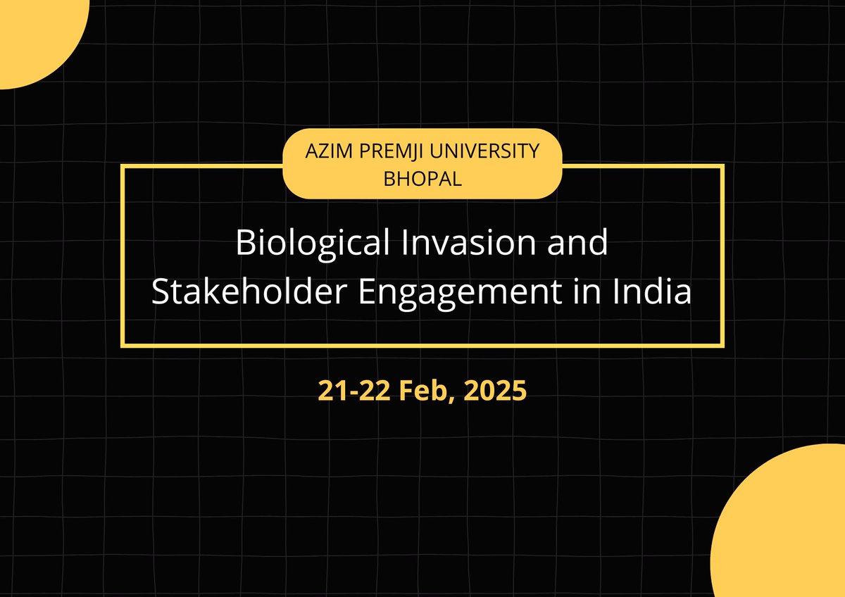 We are finally ready to announce our upcoming conference on invasion biology.

🔺Expert talks, roundtables, networking opportunities🔺
🎯Register your interest here: shorturl.at/uuQs 

Follow <a href="/indforinvbio/">Indian Forum for Invasion Biology</a> for regular update

#AcademicChatter #AcademicTwitter #conference