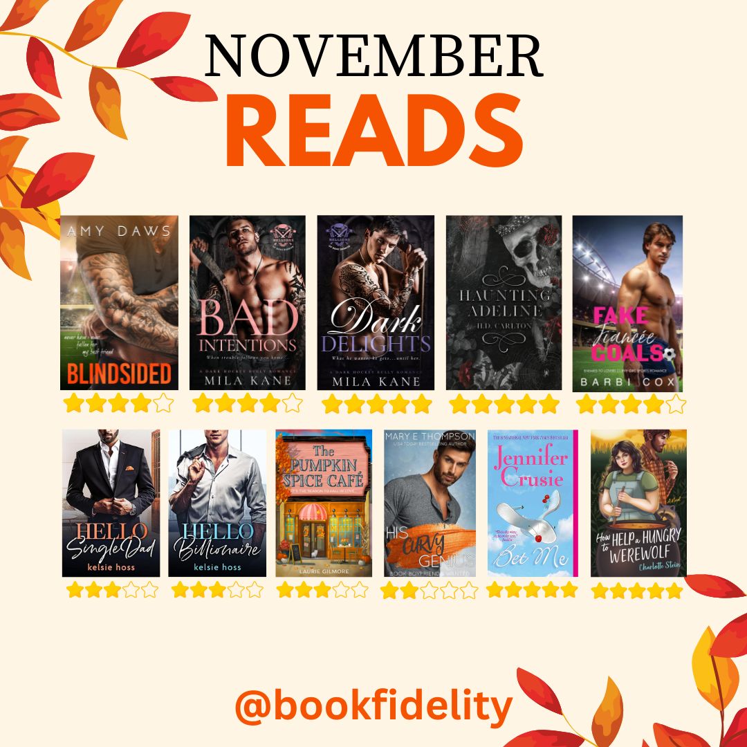 Good morning readers! My November reads overview is a bit late, but hey, it's here! I had a good reading month. I'll have more in depth thoughts on these in my blog later this month - so stay tuned ❤️ #book #books #reading #read #bookstagram #bookish #booklov #romance #lovestory