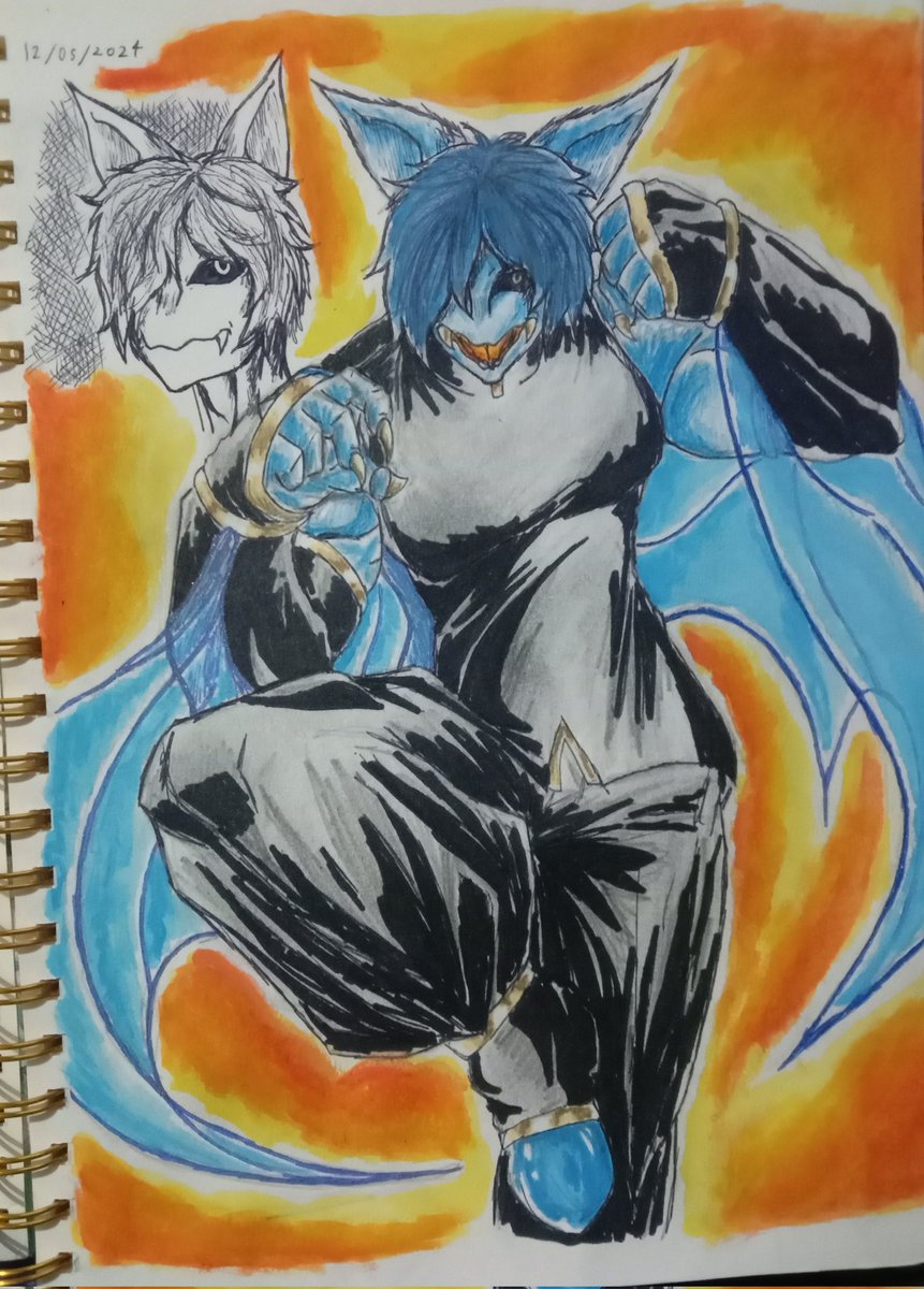 RBoumera's tweet photo. Fanart I made of Midnoon https://t.co/TxCb20HtpZ