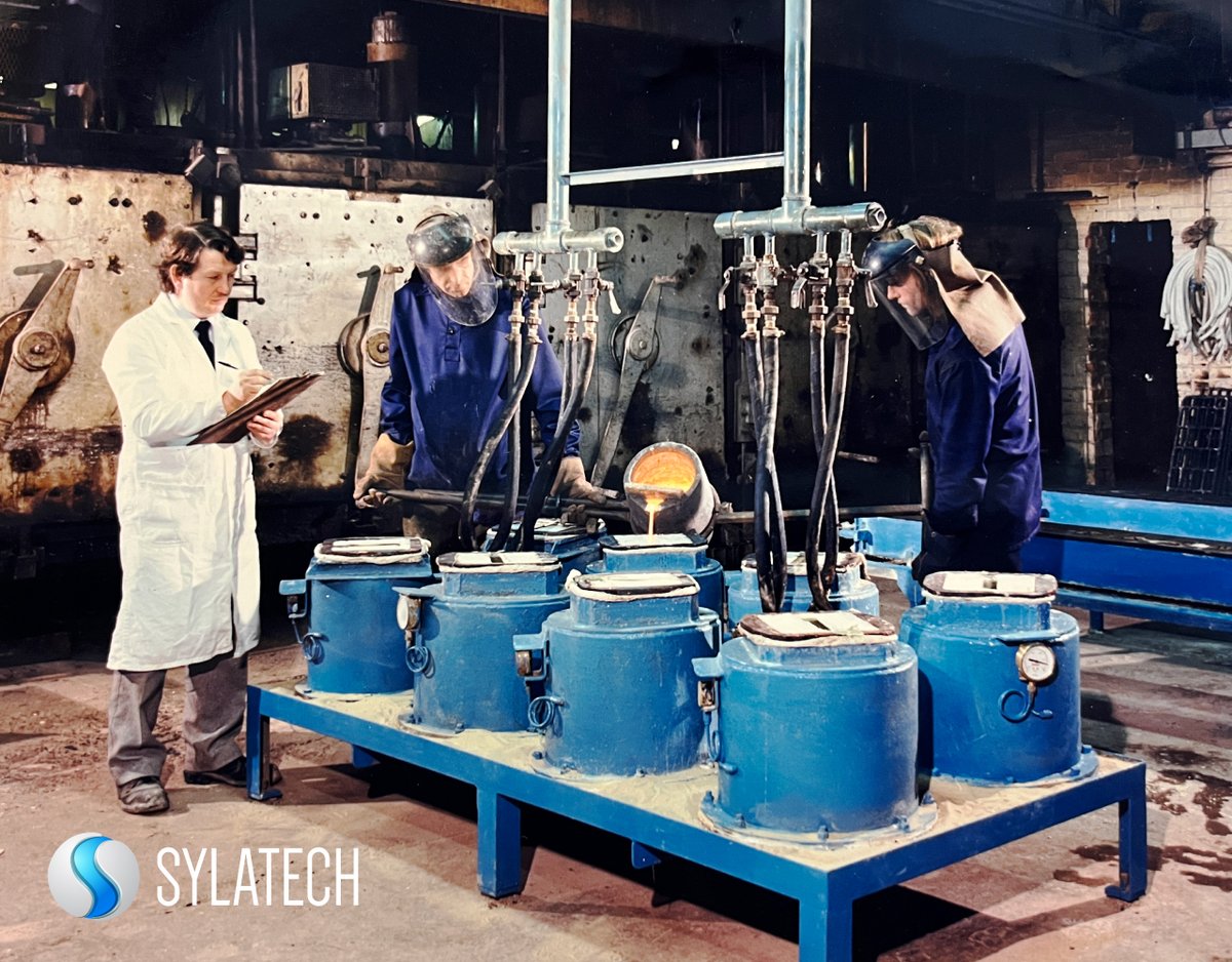 We never tire of searching our archives, and finding photographs of developments that led us to where our capability lies today.  This throwback Thursday post dates back to 1994, with the foundry crew pouring MB1, and pulling a vacuum through the plaster mould material.

Whilst