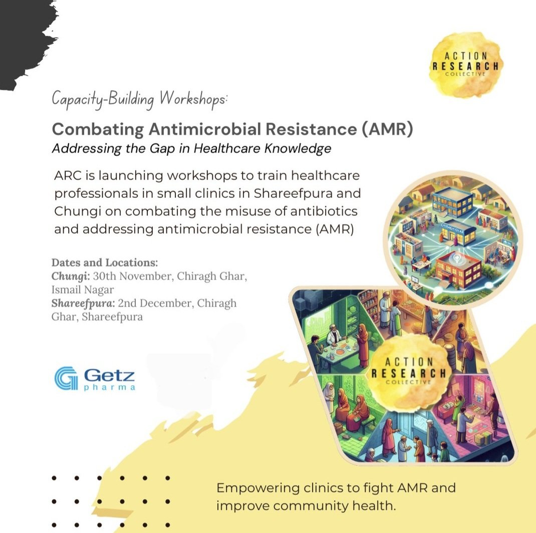 Nousheen Zaidi (@nosheen_z) on Twitter photo Strengthening healthcare in underserved communities! <a href="/ActionResear/">Action Research Collective</a> and <a href="/GetzPharmaIntl/">Getz Pharma</a> organized an #AMR training at Roshan Clinic in Sharifpura, Lahore, empowering clinics to effectively address antimicrobial resistance. #AMRAwareness #PublicHealth #RoshanClinic Strengthening healthcare in underserved communities! <a href="/ActionResear/">Action Research Collective</a> and <a href="/GetzPharmaIntl/">Getz Pharma</a> organized an #AMR training at Roshan Clinic in Sharifpura, Lahore, empowering clinics to effectively address antimicrobial resistance. #AMRAwareness #PublicHealth #RoshanClinic