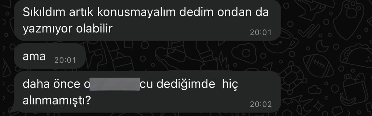 erkekler hiçbir şeyi haketmiyorsunuz..