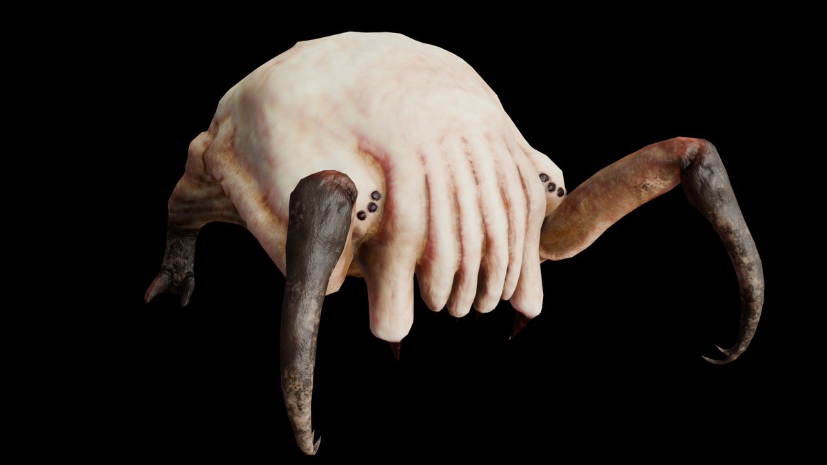 Al_S_Avila's tweet photo. Head Crab I had some years ago, refurbished it a bit making the proportions and posing better. Its kinda a mix between HL1, 2, and Alyx. #HalfLife2 #3dart #videogames #gamedev #art #monster https://t.co/41uOf7rH8t