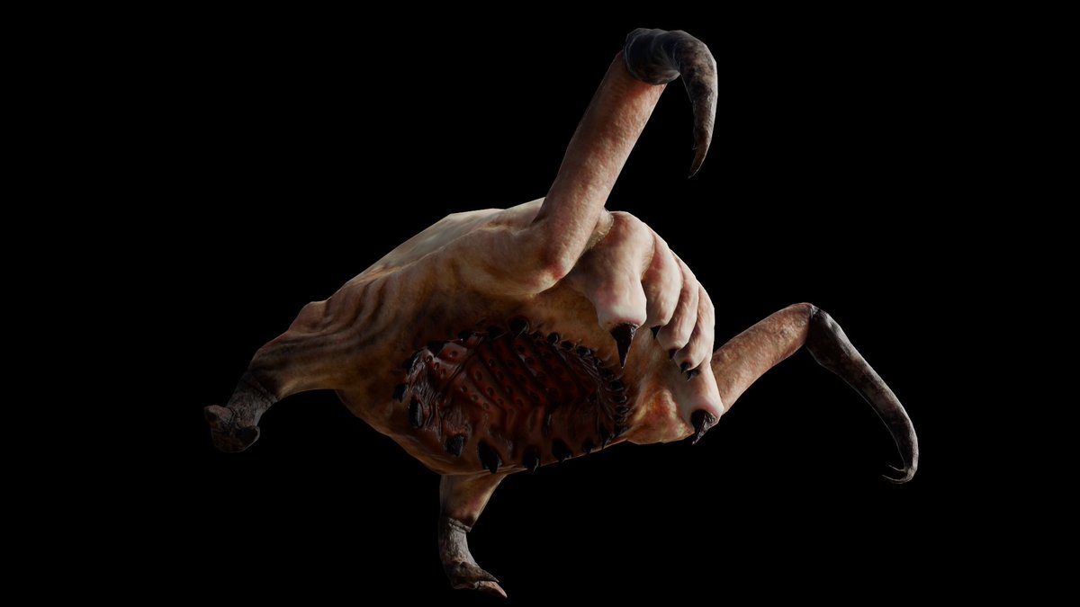 Al_S_Avila's tweet photo. Head Crab I had some years ago, refurbished it a bit making the proportions and posing better. Its kinda a mix between HL1, 2, and Alyx. #HalfLife2 #3dart #videogames #gamedev #art #monster https://t.co/41uOf7rH8t