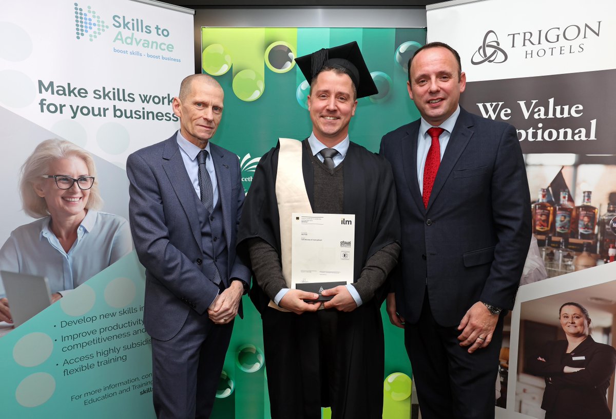 TrigonHotels's tweet photo. Congrats to our team members who graduated from the Aspire Leadership &amp; Management Programme! 

Delivered by @corkfet this initiative helps grow supervisory &amp; leadership skills under the Skills to Advance scheme. 🌟 

#TrigonTeam #Leadership #LifelongLearning https://t.co/lFUiGlgmD5