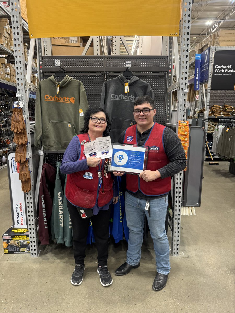 Thank you Larissa!!! Larissa is always energized, always setting her own goals and crush them week after week! <a href="/barnard_robby/">Robby Barnard</a> <a href="/DustinCornell5/">Dustin Cornell</a> @MikeJDemps <a href="/BenitoKomadina/">Benito.Komadina@Lowes</a> <a href="/BlueBoxR1/">@BlueBoxR1</a>