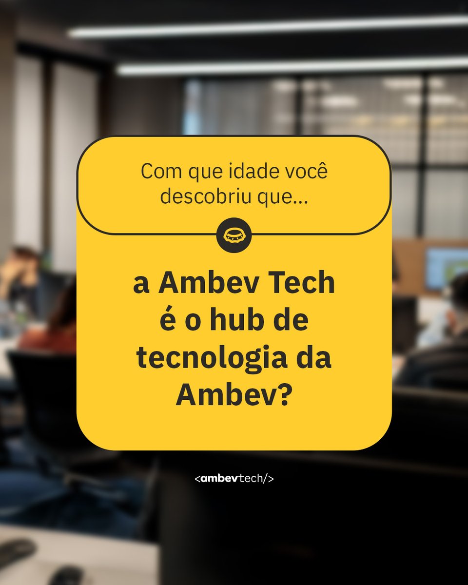 ambevtech's tweet image. Sim! É daqui que saem todas as tecnologias que ajudam na gestão da produção, distribuição e venda dos produtos Ambev que todo mundo ama! 💛

#Tecnologia #AmbevTech #TechAndCheers