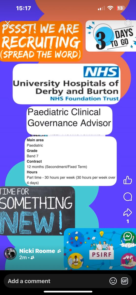 Check out NHS jobs for this fantastic opportunity in Paediatrics at UHDB