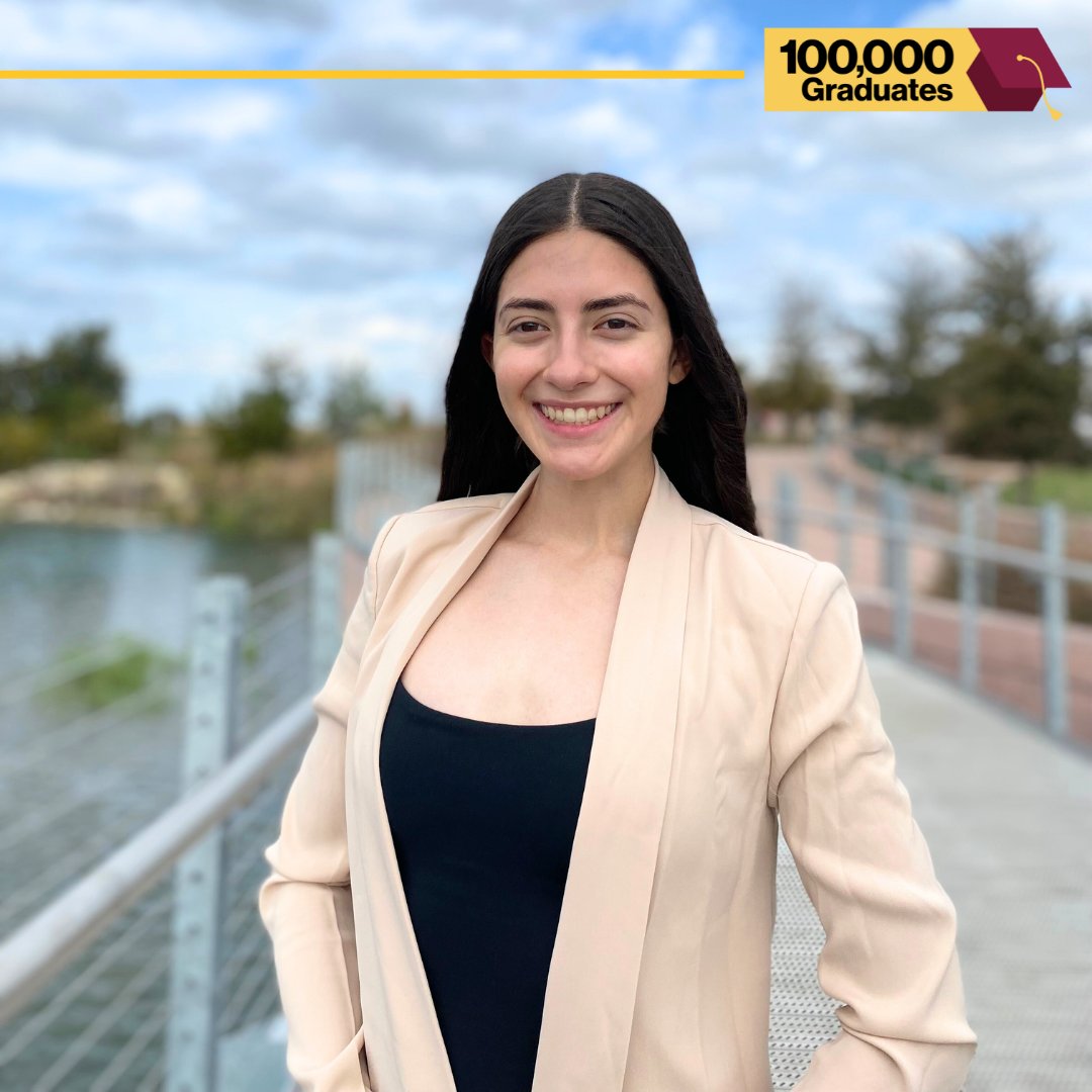 asuonline's tweet image. Congrats to Mariah Gonzales, a #FirstGen graduate and Air Force service member! Balancing military duties and studies, she earned a degree in geographic information science and was named a Dean's Medalist! #100KDigitalDevils @ASU_SGSUP brnw.ch/21wPdy0