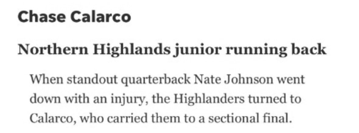 Honored to be named a first team all North Jersey Running Back!

<a href="/coachdcord/">Dave Cord</a> <a href="/desalvocrew/">Angelo DeSalvo</a>
