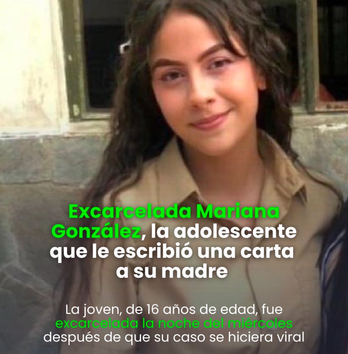 JuanPGuanipa's tweet photo. La presión funciona. 

Si alzamos la voz con suficiente fuerza lograremos que el mal retroceda y se haga justicia.

Me alegra que Mariana, una joven de 16 años, haya sido excarcelada. No debió pasar un minuto detenida.

Seguiremos luchando hasta que no quede un preso político en manos de este régimen. 

Y seguiremos luchando hasta que este régimen salga del poder como lo decidimos el 28J. 

¡Viva Venezuela Libre!