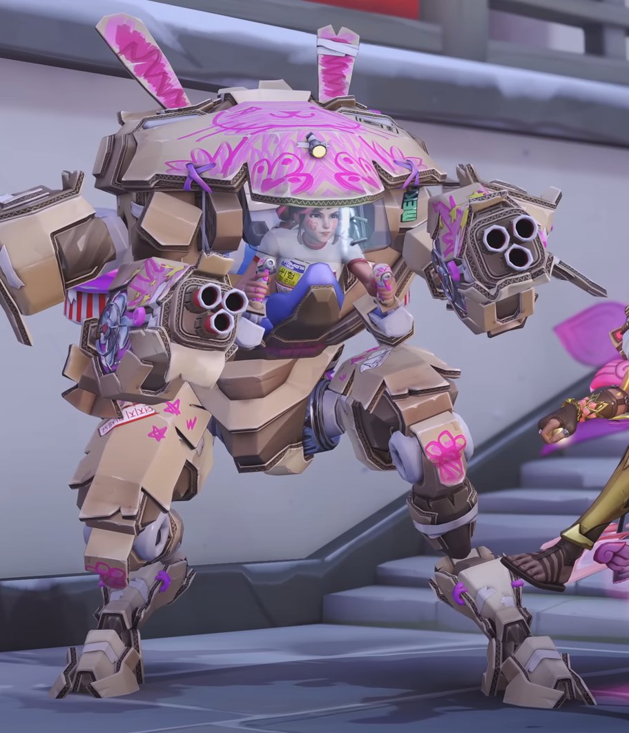 pampurins's tweet photo. ITS CARDBOARD DVA!!! CARDBOARD TOKKI!!! 

I BET SHE DID ALL THOSE DOODLES HERSELF TOO BECAUSE SHE'S SO SILLY LIKE THAT!!! 😭🩷 https://t.co/CPHUpB9ZUf