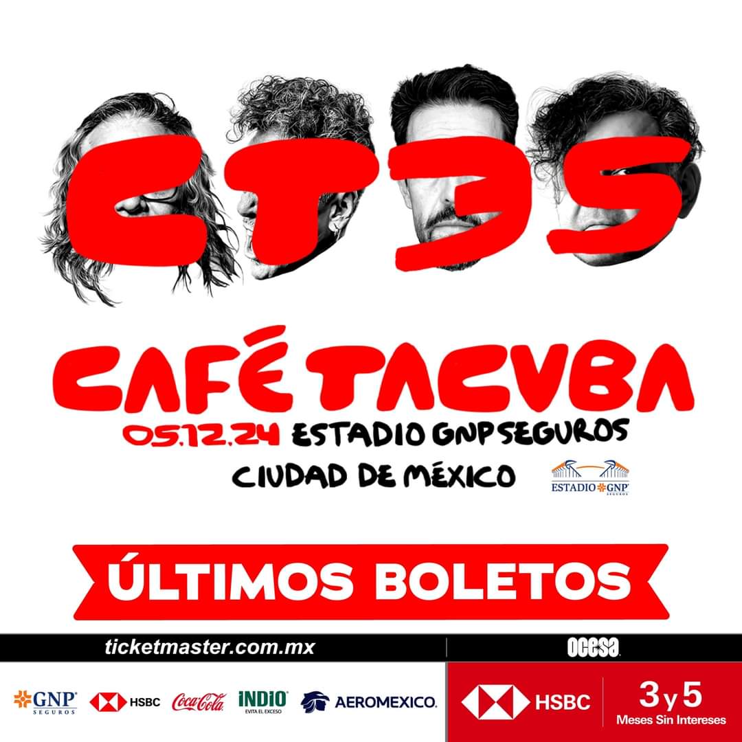 _idolosmx's tweet photo. Es turno de la Ciudad de México 👠🔥 Celebremos esta noche en Estadio GNP los 35 años del mejor café del mundo 🤠 ¡Últimos boletos para la gran fiesta de Café Tacvba! 🎟 

#CT35 https://t.co/eFDp97q2Ck