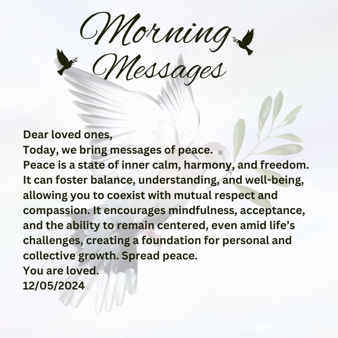 joykinga's tweet image. Let's promote more peace than hate and division. #morningmessage
