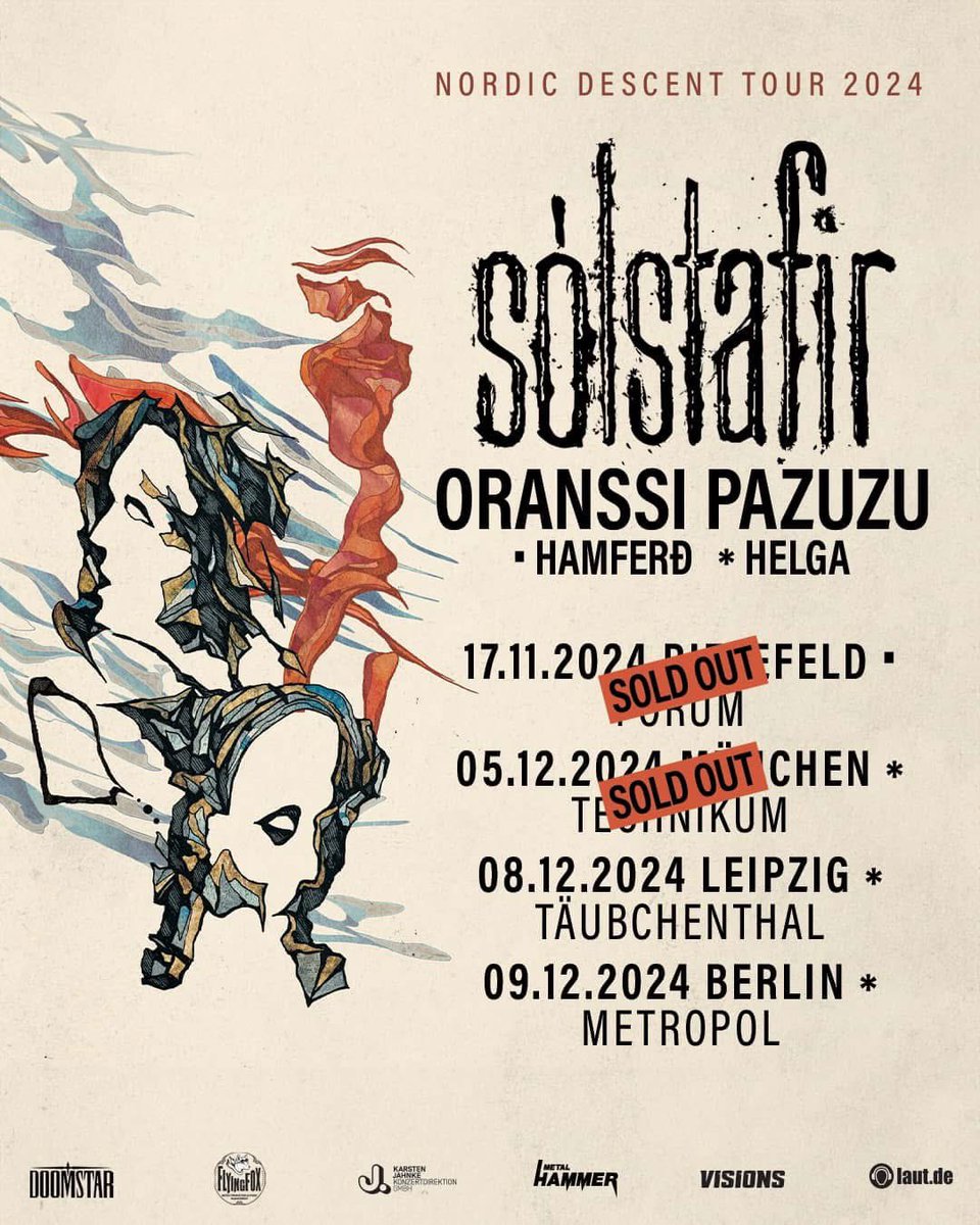 Tonight: München 🇩🇪- sold out!

Still a few tickets left for Leipzig and Berlin but they’re going fast.