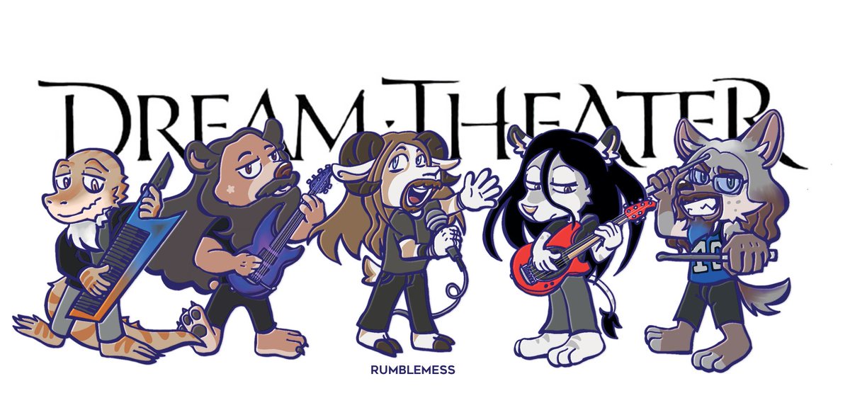 RumbleMess's tweet photo. Dream Theater pero como furries, porque solo se vive una vez https://t.co/RQnZP7wyoE