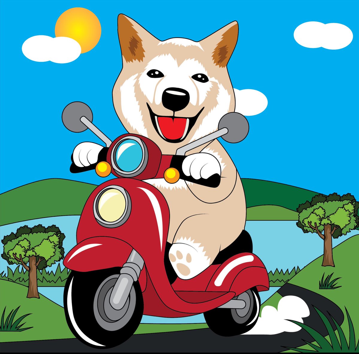 #STX whizzing by 🛵🐾