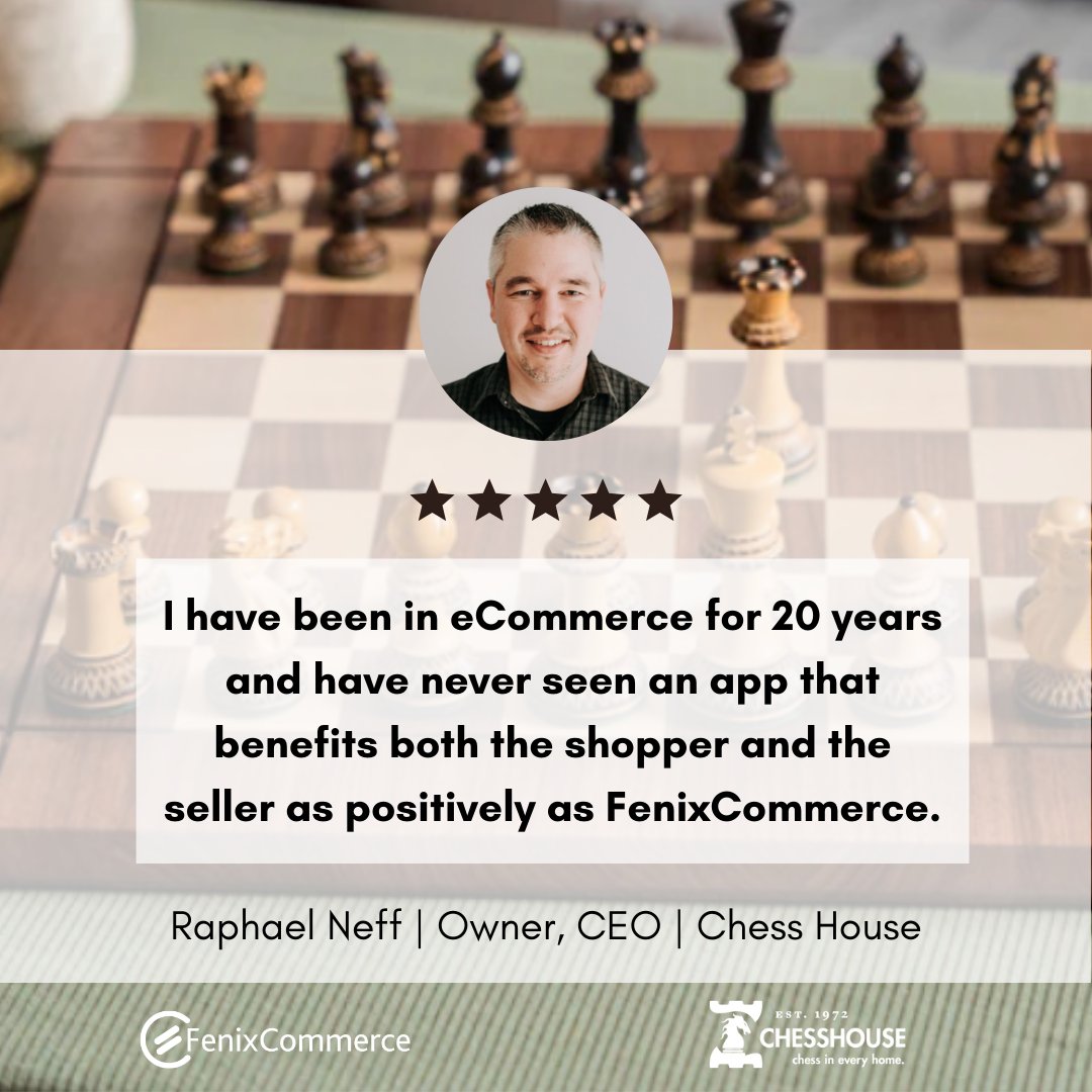 FenixCommerce's tweet image. 20 years in eCommerce, and nothing compares! 

Discover how FenixCommerce transforms the shopping experience for both buyers and sellers. 

Raphael Neff at Chess House

#CustomerExperience #eCommerceInnovation #FenixCommerce