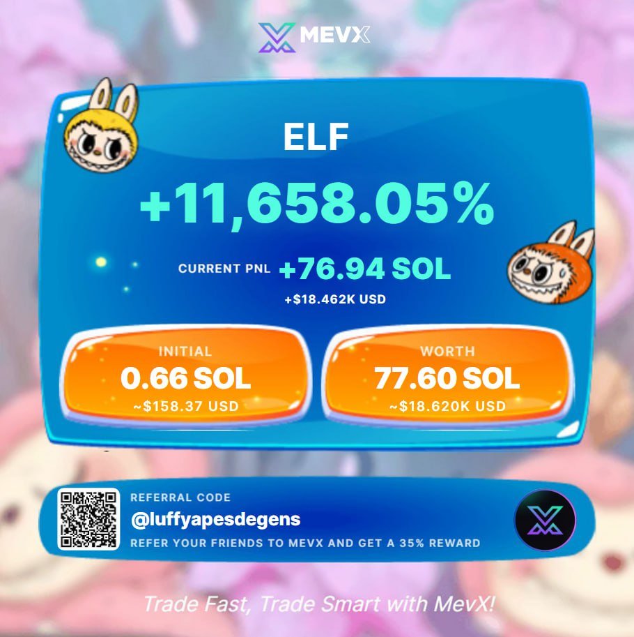 $ELF / $SOL

🪙  1⃣2⃣5⃣  ❌  ➡️ 3M MC

CA:ELFhzsQPVnDcfbLUC96qPT4xTK28YUktJDuvfsgBhDK6

TG:t.me/Jerrydegenscal…

#BOB #POPNUT #AUT #GGGG #SHIRO #XO #XRP #JAKE #XRPGUY #PORT #BTCS #TETSUO #LARRY #CRYPTO #RIPPLE 
   #ETHS #PLS #LOGOS #POPCHILL