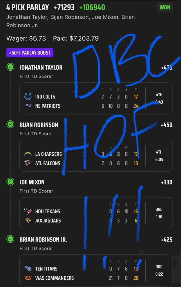 DaddysConductor's tweet photo. Rinse and Repeat

Discord cashes last 4 days
👇👇👇👇👇👇👇
+106940✅
+14000✅
+28565✅

Will be posting another one tonight!!
🔗 in bio

📊📚@yourlinemate 

#nbabets #nba #fanduel #DraftKings #b/r #GamblingX https://t.co/D557TymPDs