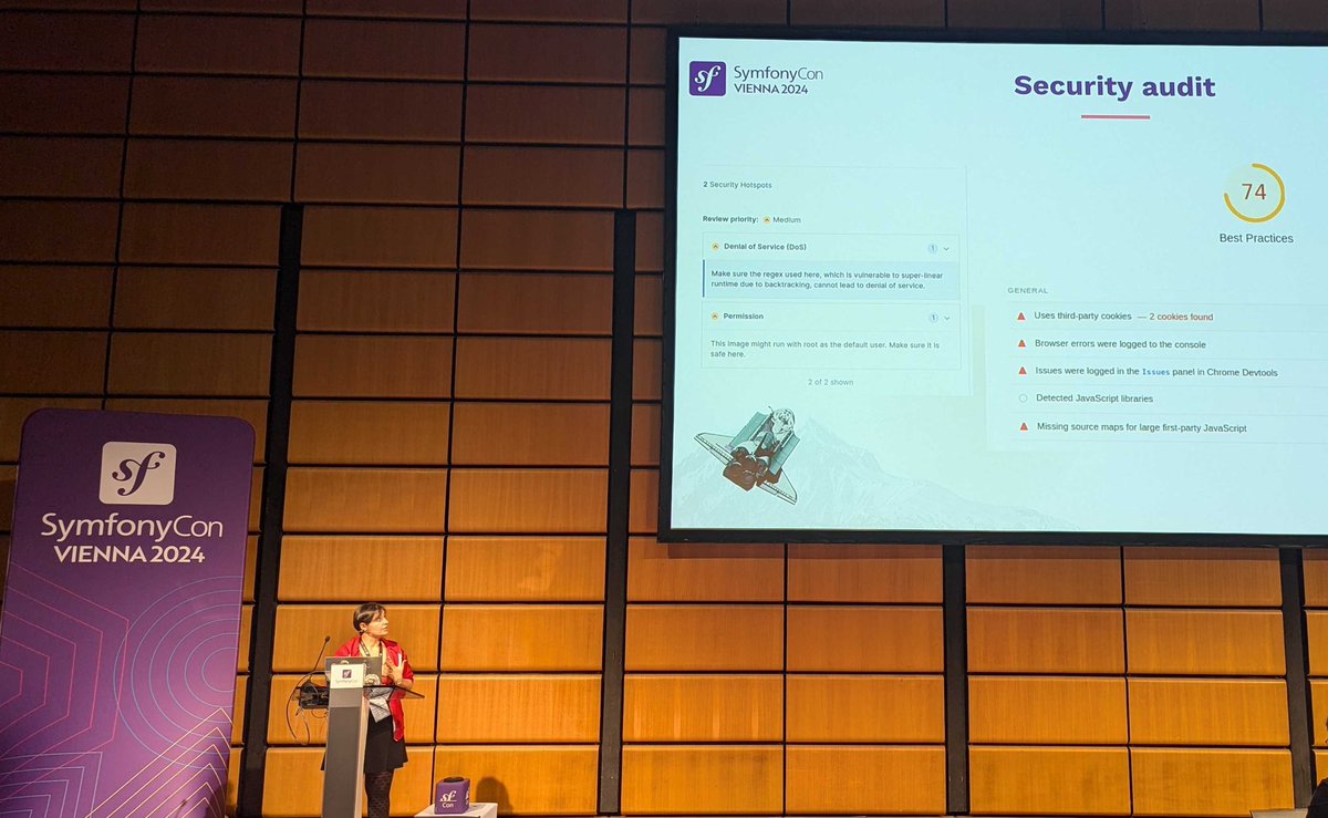 Eleven Labs (@eleven_labs) on Twitter photo The security of your information system is vital! How do you audit your IS security?
<a href="/MarieMinasyan/">Marie Minasyan</a> shares her best practices with you!
<a href="/symfonycon/">SymfonyCon - SymfonyOnline</a> The security of your information system is vital! How do you audit your IS security?
<a href="/MarieMinasyan/">Marie Minasyan</a> shares her best practices with you!
<a href="/symfonycon/">SymfonyCon - SymfonyOnline</a>