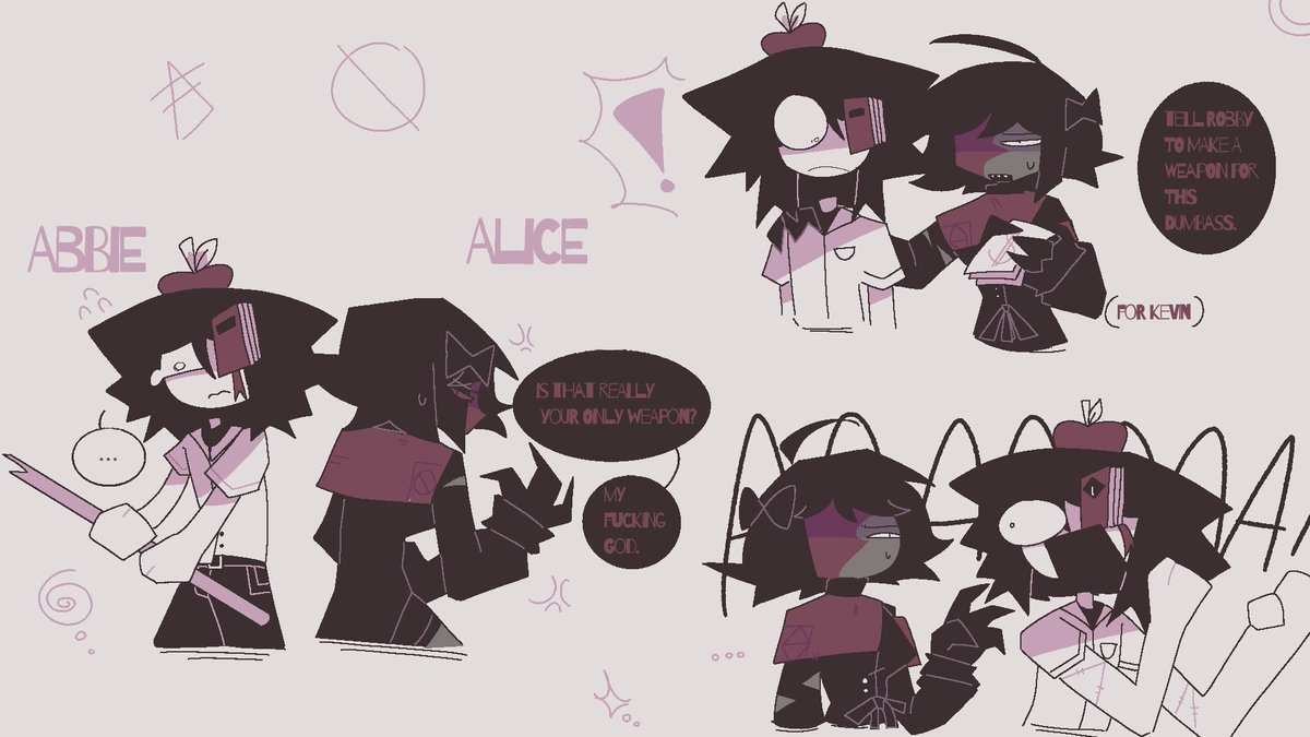 H3DGhost's tweet image. Abbie and Alice (yes Alice is alive, just lost some of her memories) #fundamentalpapereducation #fundamentalpapereducationAU #AfterLossAU