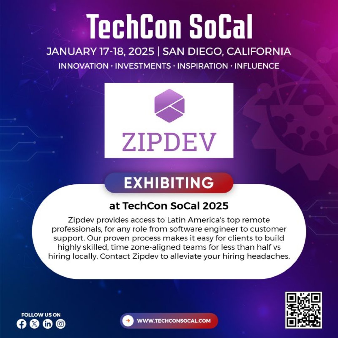 Zipdev is Exhibiting at <a href="/TechconSocal/">TechCon SoCal</a> 2025!