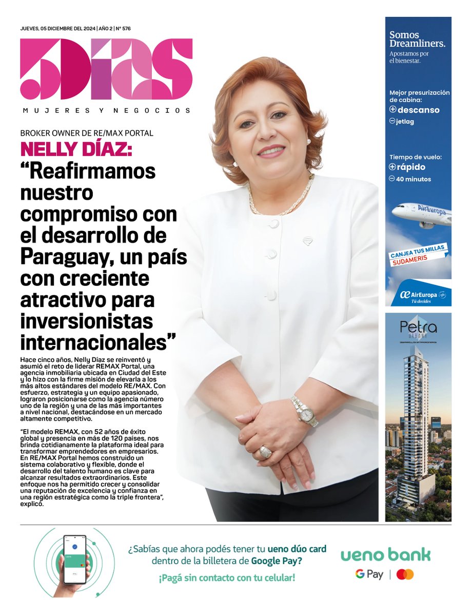 5DiasPy's tweet photo. Ellas deciden el futuro 🇵🇾 ♀️⁠

La figura del día 05/12/2024

#MujeresyNegocios https://t.co/PBNKBkORAV