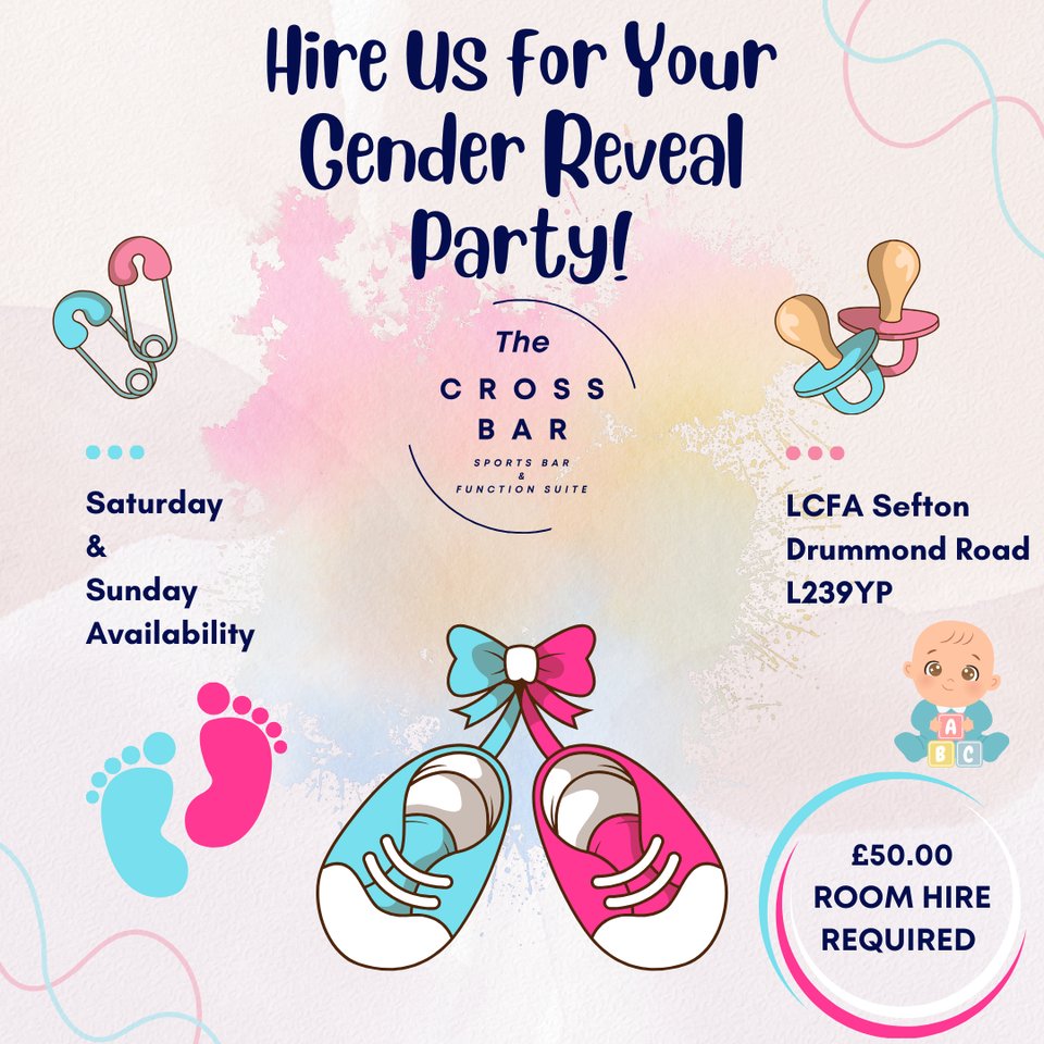 👶💖 Celebrate Your Baby Shower in Style! 💙🎉 Room hire starts at just £50
🌟 Let us help create memories that last—book your perfect party space today
📞01515234488 opt 1 
📧LCFA.Sefton@liverpoolfa.com