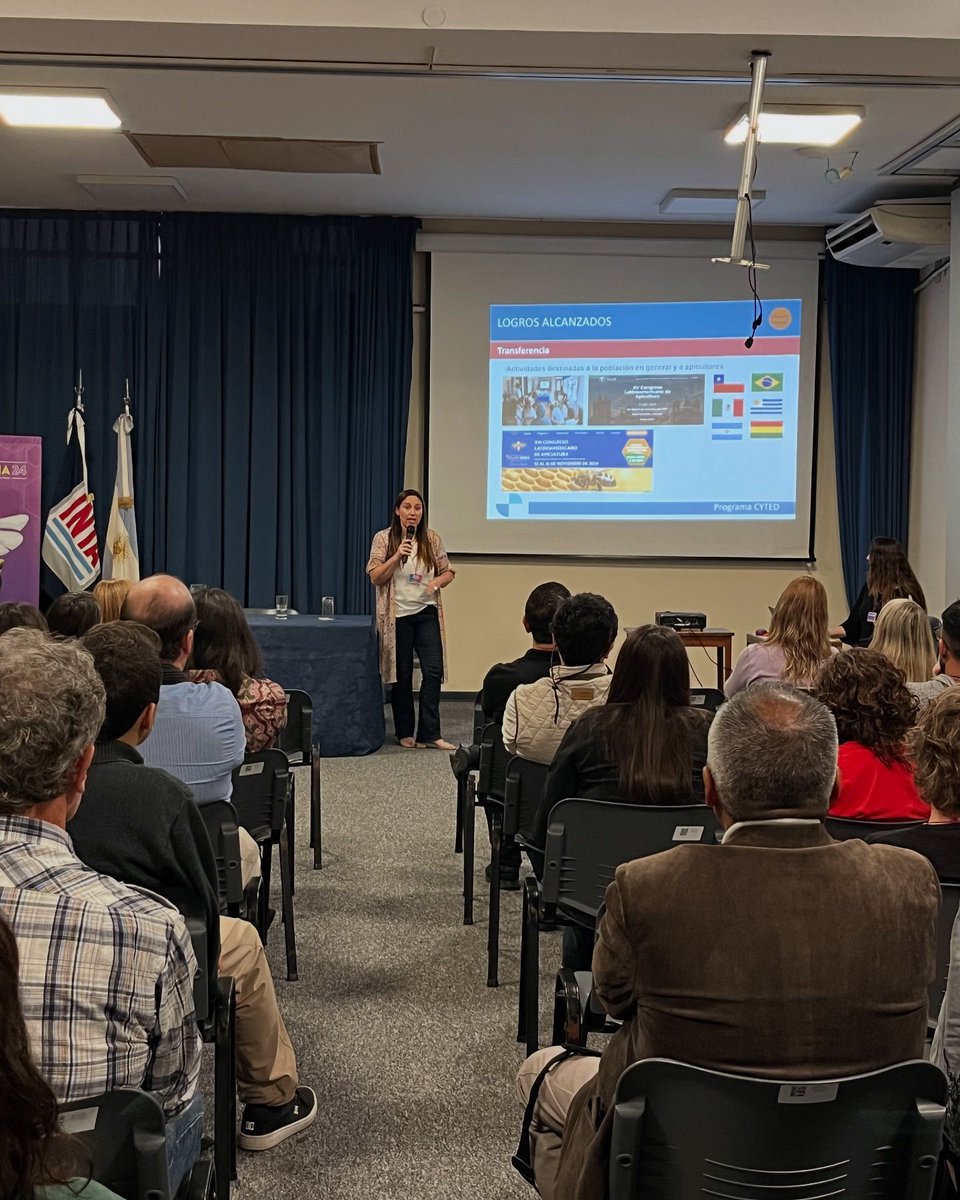 INTAProapi's tweet photo. #Solatina: Primer día del Vl workshop de Solatina/Red colmena
Más de 60 investigadores e investigadoras en abejas de todo Latinoamérica 
#ciencialatina #investigación #abejas #abelhas #meliponinos #abelhassemferrao #bombus #abejorros #cyted https://t.co/WUyQZZ3apA