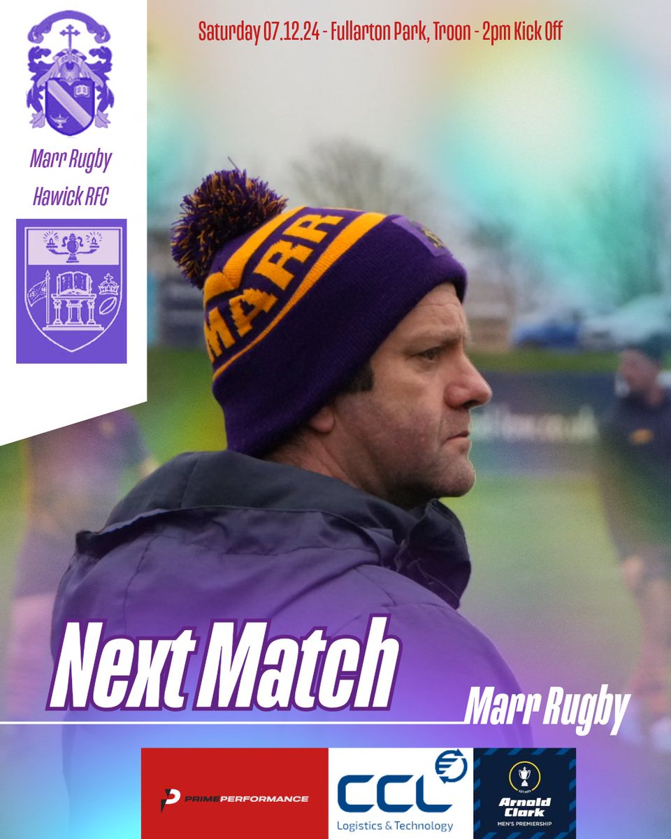 Thursday night reflection before team selection. No doubt we're in a fight for the rest of the season. Players are ready for it but need the Marr community support. 

Proud to have the Match Sponsor support of Prime Performance this week 

 🟣💛🟣