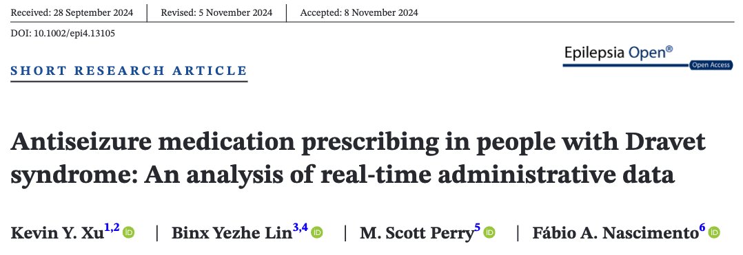Fábio Nascimento (@fabnascimen) on Twitter photo Real-time administrative data suggests that #stiripentol, #fenfluramine, and, to an extent, #cannabidiol may be underused in a large, diverse, primarily US-based population of pts with #Dravet syndrome. <a href="/KevinYXu/">Kevin Young Xu, MD MPH</a> <a href="/TheNotoriousEEG/">The Notorious EEG (M. Scott Perry MD)</a> <a href="/IlaeWeb/">International League Against Epilepsy</a> <a href="/EpilepsiaOpen/">Epilepsia Open</a>
onlinelibrary.wiley.com/doi/10.1002/ep… Real-time administrative data suggests that #stiripentol, #fenfluramine, and, to an extent, #cannabidiol may be underused in a large, diverse, primarily US-based population of pts with #Dravet syndrome. <a href="/KevinYXu/">Kevin Young Xu, MD MPH</a> <a href="/TheNotoriousEEG/">The Notorious EEG (M. Scott Perry MD)</a> <a href="/IlaeWeb/">International League Against Epilepsy</a> <a href="/EpilepsiaOpen/">Epilepsia Open</a>
onlinelibrary.wiley.com/doi/10.1002/ep…
