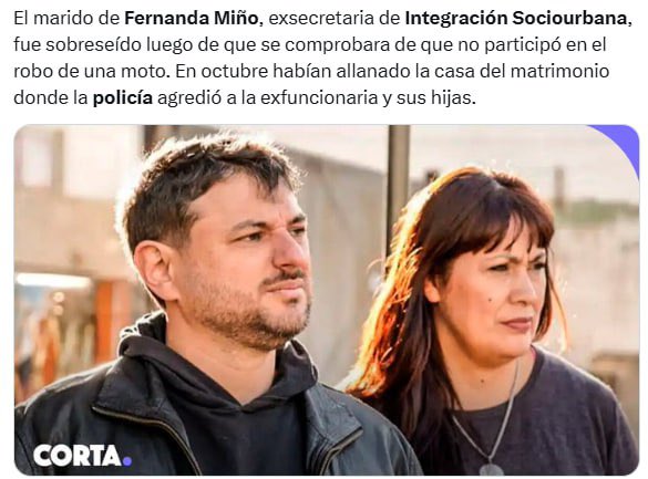 Con el sobreseimiento de Juanca, queda demostrada la absoluta inocencia de Fer Miño... Ya va la enésima demostración de quiénes mienten y quiénes decimos la verdad... 

E incluso pedimos perdón si nos equivocamos -como cuando antes de llegar a La Cava pensé que la violencia había