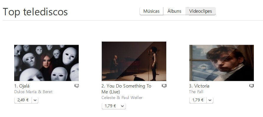 📸 El Video de “Ojalá” 🙏🏻☮️ de <a href="/DulceMaria/">Dulce Maria</a> y <a href="/JavierBeret/">Beret</a> es #1 en iTunes Portugal 🇵🇹