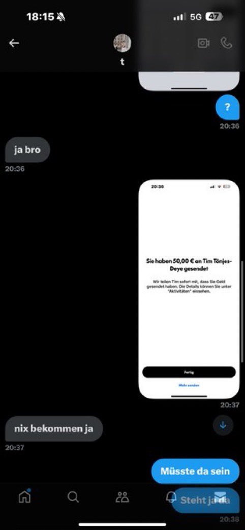 tqxmy's tweet photo. @xTjmmy #arbeitslos bist du so broke das du Leute fürn fuffi scammst?  😭 https://t.co/EmsPoclmdN