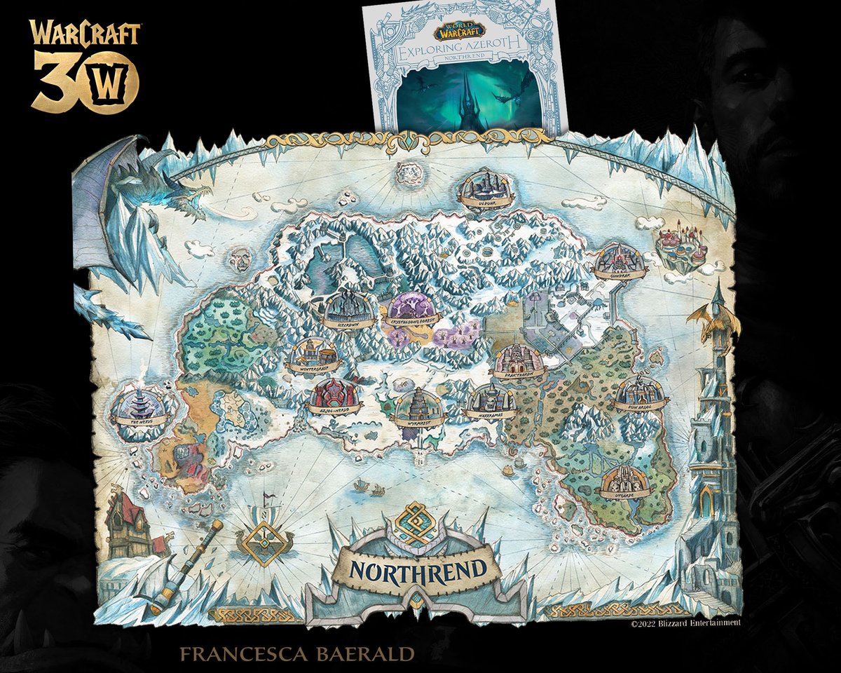 FBaerald's tweet photo. 30 Years of #Warcraft, 20 Years of #WoW 😊 a good part of my life spent gaming, travelling through #Azeroth, and now charting all its lands 🌍👩🏻‍🎨
-
#blizzard #worldofwarcraft #maps #cartography #fantasymap #worldmap #worldbuilding #mapping #gameart #videogames #fantasyart #gamedev https://t.co/XGu0fh79JY