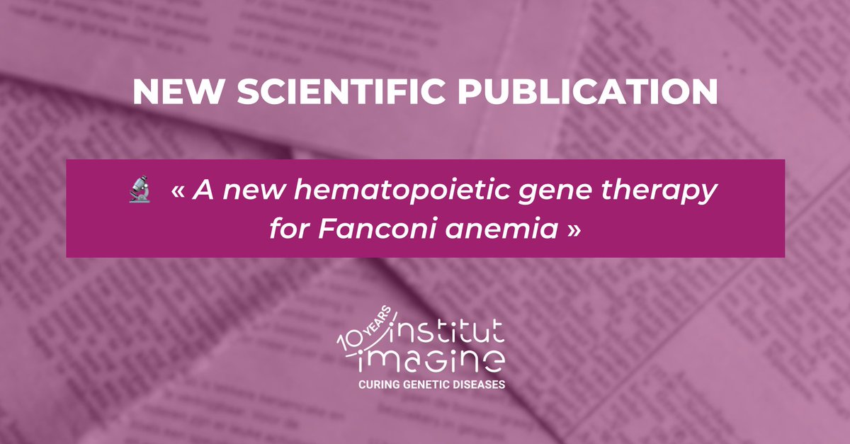Institut Imagine (@institutimagine) on Twitter photo Congratulations to Juan Beren and team, and Pr Marina Cavazzana, for these outstanding publication in The Lancet ! <a href="/TheLancet/">The Lancet</a> Find out more: institutimagine.org/fr/une-nouvell… Congratulations to Juan Beren and team, and Pr Marina Cavazzana, for these outstanding publication in The Lancet ! <a href="/TheLancet/">The Lancet</a> Find out more: institutimagine.org/fr/une-nouvell…