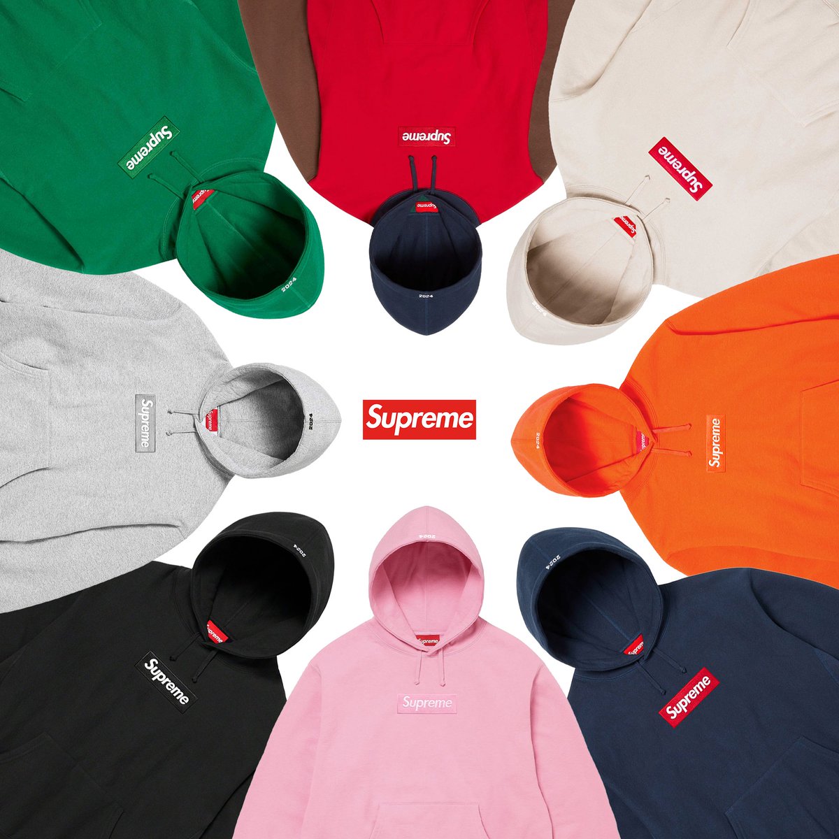 SUPREME 2024 BOX LOGO ボックスロゴ　フーディー Supreme シュプリーム 2024AW Box Logo Hooded Sweatshirt ボックス