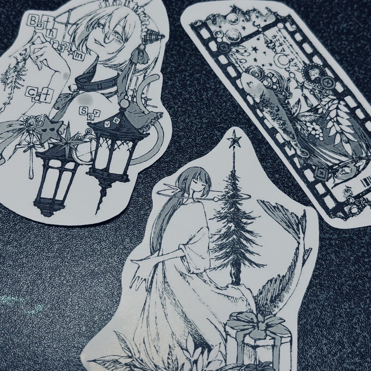 ステッカーセットその3が出来たので年末のまちゅむら祭に合わせてBOOTHで販売します🐟
これと豆色紙とイラスト本(既刊)の予定です🦈