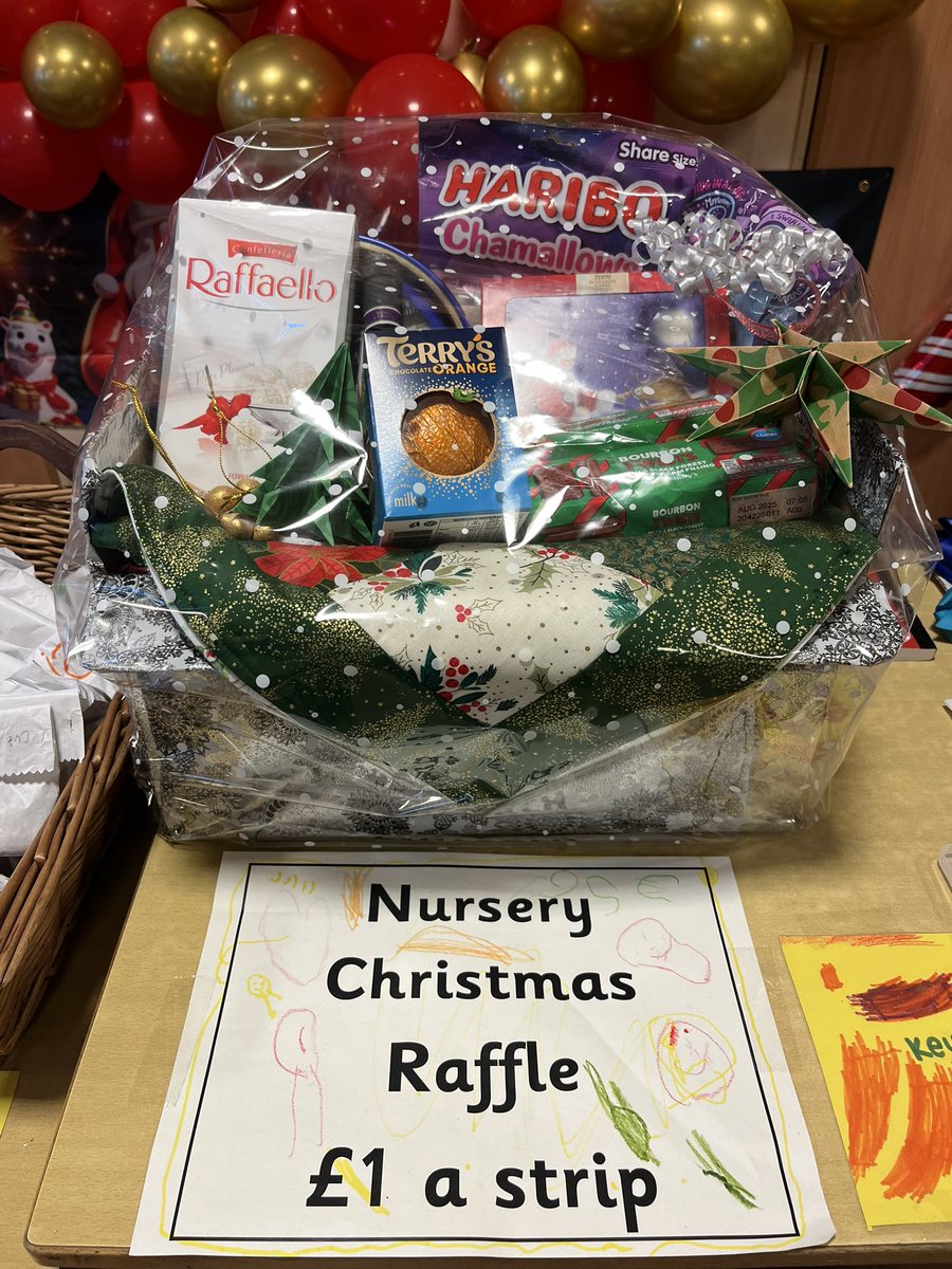 EmilyAndersonEY's tweet photo. Our Nursery Christmas Raffle will run until next Wednesday 11th December &amp; will be drawn by our wee ones at our Christmas Lunch. If you would like to buy tickets please see a member of nursery staff or ask at the main school office.  Thank you!🎄🎁 @WhitecrossPS @WC_nurseryclass https://t.co/Odvdp7t3cf