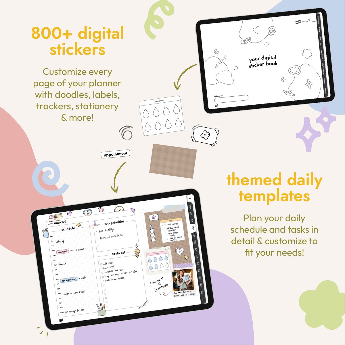 Shop_ARL's tweet photo. ✅ 800+ digital stickers full of doodles, labels, icons, widgets, trackers, and stationery elements!
✅ Blank notepapers and pre-made spreads for you to create your own custom spreads

Get yours now on https://t.co/zMM32o7xq6! https://t.co/jQf6m8esAg