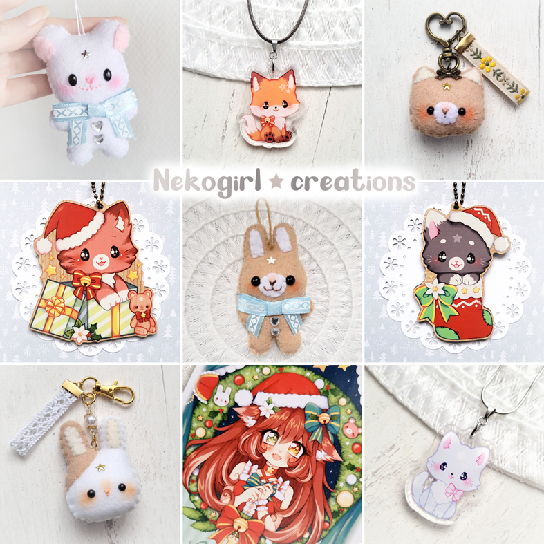 nekogirlsan's tweet photo. ✨🎄New products in my shop 🎁✨
Christmas is almost here~! 🌟 My Etsy: https://t.co/fjiGrBUESZ
#Christmas2024 #fox #cat #bunny #feltplush #artprint #kawaii #ChristmasGift #cuteart #smallbusiness #etsyshop #acrylicnecklace #vinylsticker #stickershop #chat #lapin https://t.co/1PxoazFCcC