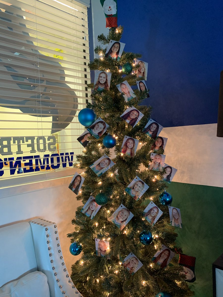 Office Christmas tree is up and decorated with Eagles! 🦅♥️🎄