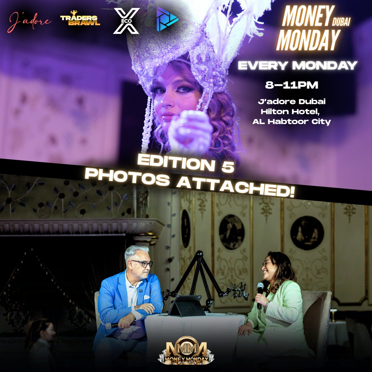 Money Monday Dubai - Edition 5 Highlights!

Don't worry if you missed us last week, our photos are live and ready for you via our Telegram community: lnkd.in/dqaT7CEn

Our event series is all about connecting, networking and bringing founders &amp; money hustlers together, all